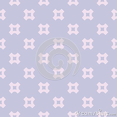 Vector geometric seamless pattern with small crosses. Lilac and pink color Vector Illustration