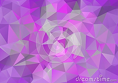 Vector Geometrical polygon abstract purple background Vector Illustration