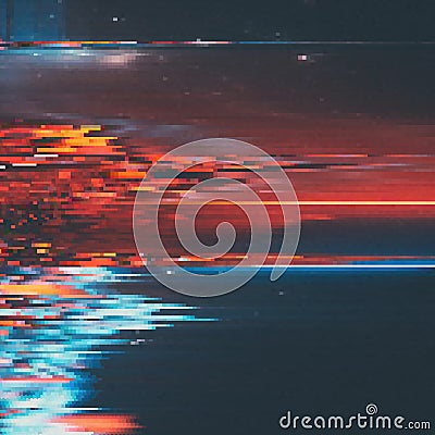 Vector glitch background. Digital image data distortion. Colorful abstract background for your designs. Vector Illustration