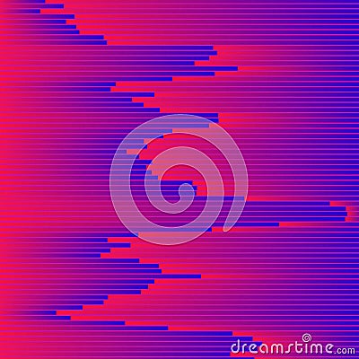 Vector glitch background. Digital image data distortion. Colorful abstract background for your designs. Vector Illustration