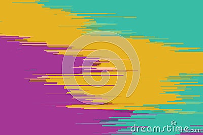 Vector glitch background. Digital image data distortion. Colorful abstract background for your designs. Chaos aesthetics Vector Illustration