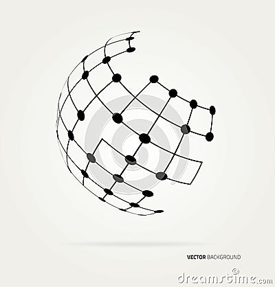 Vector globe icon Vector Illustration