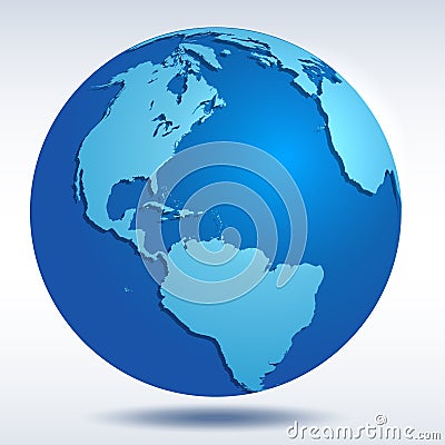 Vector Globe icon Vector Illustration