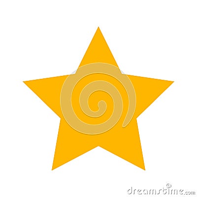 Vector of Gold Star icon on gray background Vector Illustration
