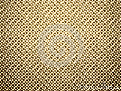 Vector golden carbon fiber volume background. Abstract decoration cloth material wallpaper with shadow for car tuning Vector Illustration