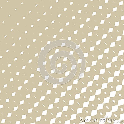 Vector golden halftone pattern with fading shapes, rhombuses, diagonal lines Vector Illustration