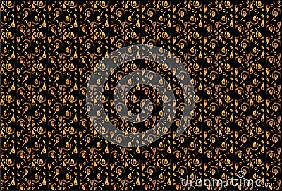 Vector golden ornamental seamless pattern. gold texture with a delicate grid, mosaic. abstract delicate gold jewelry ornaments. Stock Photo