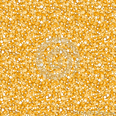 Vector golden shiny glitter texture seamless Vector Illustration