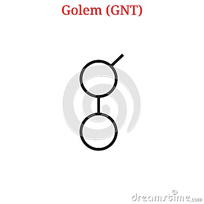 Vector Golem GNT logo Vector Illustration