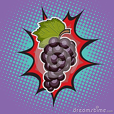 Vector grapes Vector Illustration