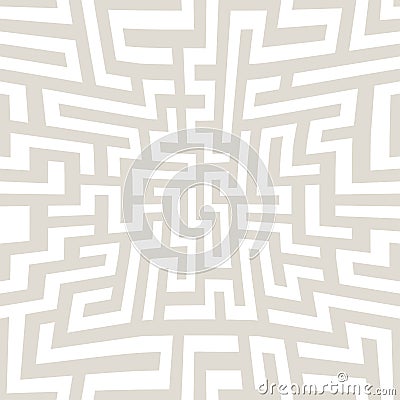 Vector graphic abstract geometry maze pattern. subtle seamless geometric background Vector Illustration