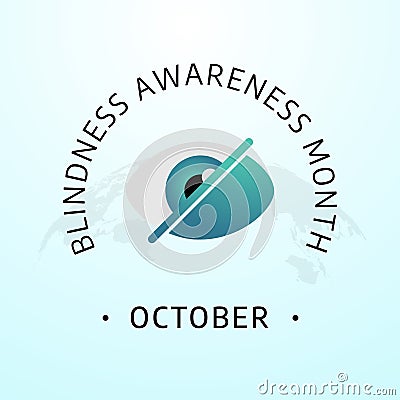 vector graphic of Blindness Awareness Month good for Blindness Awareness Month celebration. flat design. flyer design.flat Vector Illustration