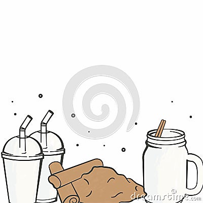 Vector graphic of Horchata Vector Illustration