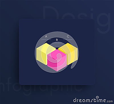 Vector graphic infographics. Template for creating web applications, workflow layout, diagram, banner, modern design, business Stock Photo