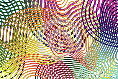 Vector graphic of multicolor abstract background. Texture with smooth lines in gradient background colors. Creative graphic design Vector Illustration