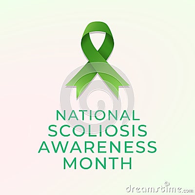 vector graphic of National Scoliosis Awareness Month ideal for National Scoliosis Awareness Month celebration Vector Illustration