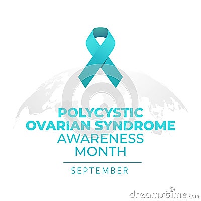 vector graphic of Polycystic Ovarian Syndrome Awareness Month good for Polycystic Ovarian Syndrome Awareness Month celebration. Vector Illustration