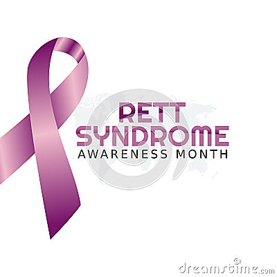 Vector graphic of rett syndrome awareness month Vector Illustration