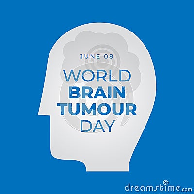 vector graphic of World Brain Tumour Day good for World Brain Tumour Day celebration. flat design. flyer design.flat illustration Vector Illustration