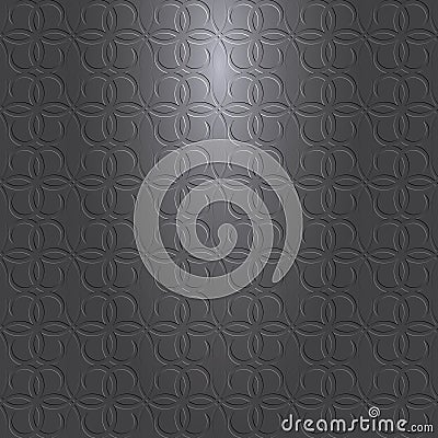 Vector gray or black background with pattern and light source Vector Illustration