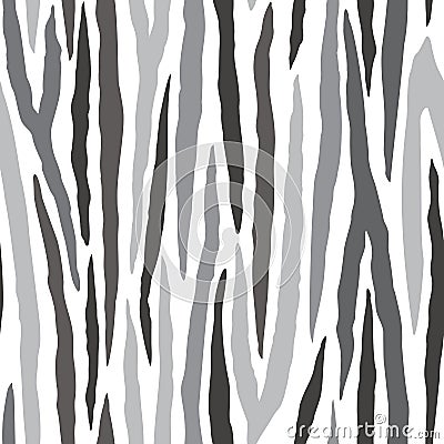 Vector Gray Zebra Stripe pattern background Vector Illustration