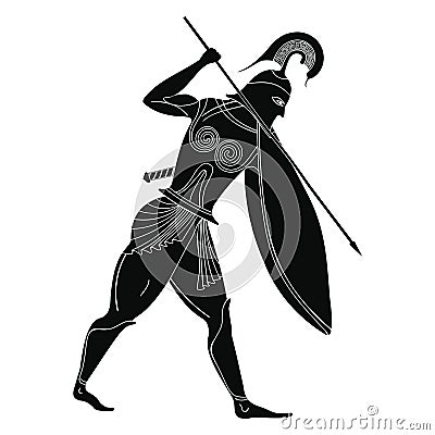 Vector Greek drawing. Vector Illustration