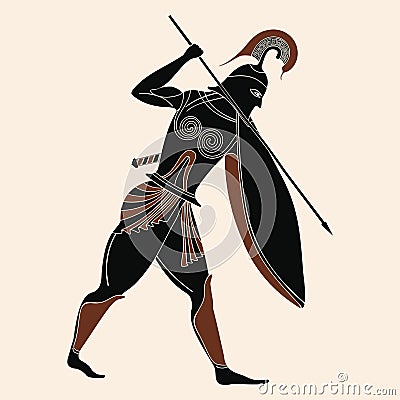 Vector Greek drawing. Vector Illustration