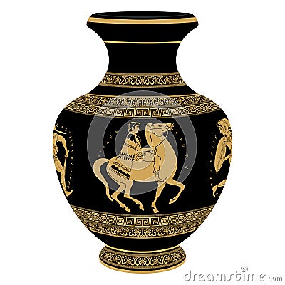 Vector Greek vase. Vector Illustration