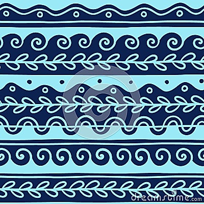 Vector Greek wave and meander decorative elements set. Stock Photo