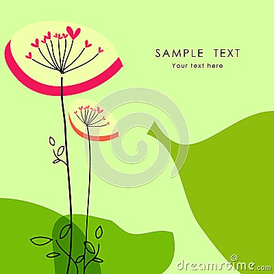 Vector greeting card Vector Illustration