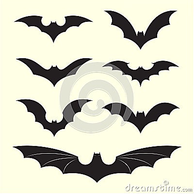 Vector group of bat Vector Illustration