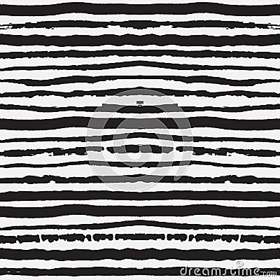 Vector grunge horizontal stripes. Vector Illustration