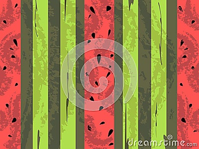 Vector grunge watermelon background Vector Illustration