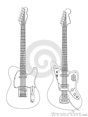 Vector guitars Vector Illustration