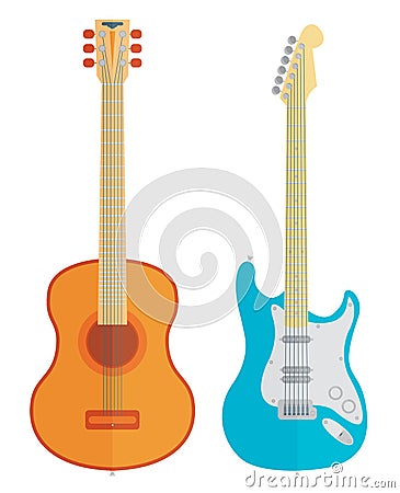 Vector guitars set Vector Illustration