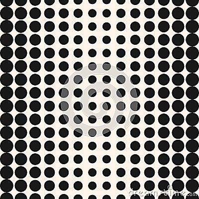 Vector half tone circles pattern. Halftone dots background. Vector Illustration