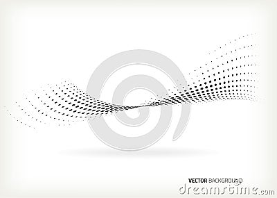 Vector halftone dots. Vector Illustration