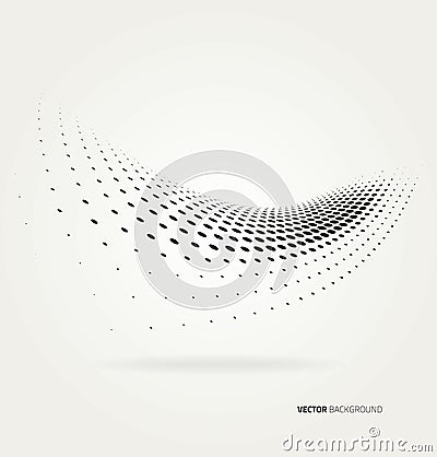 Vector halftone dots Vector Illustration