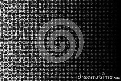 Vector halftone gradient pattern made of dots with randomized opacity. Vector Illustration