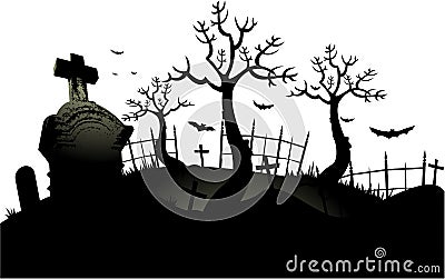 Vector halloween background Vector Illustration