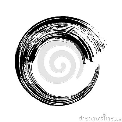 Vector hand drawn circle. Black doodles scribble ring Vector Illustration