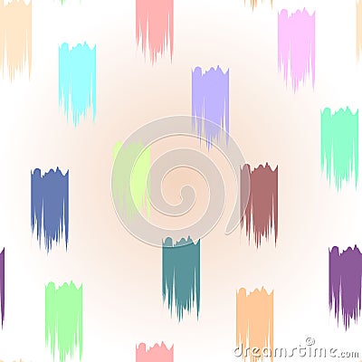 Vector hand painted abstract brush strokes pattern. Seamless repeat trendy background in pink, grey, blue Stock Photo