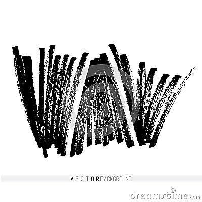 Vector handmade marker strokes. Grunge design elements. Vector Illustration