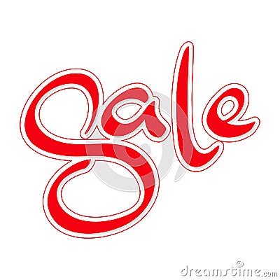 Vector handwriting text sale Stock Photo