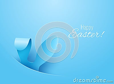 Vector Happy Easter Greeting Card Vector Illustration