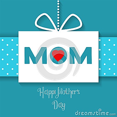 Vector Happy Mothers Day celebration card Vector Illustration