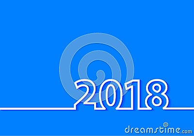 Vector 2018 Happy new year creative design Vector Illustration