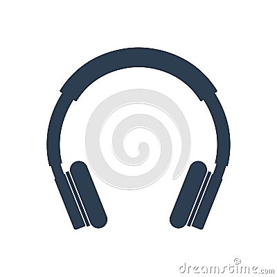 Vector headphones icon. audio jack sign Isolated on white background. Vector Illustration