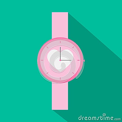 Vector heart watch Vector Illustration