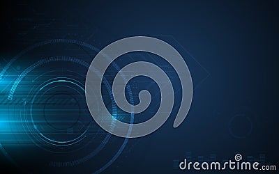Vector hi tech pattern circular grid texture design background innovation concept Vector Illustration